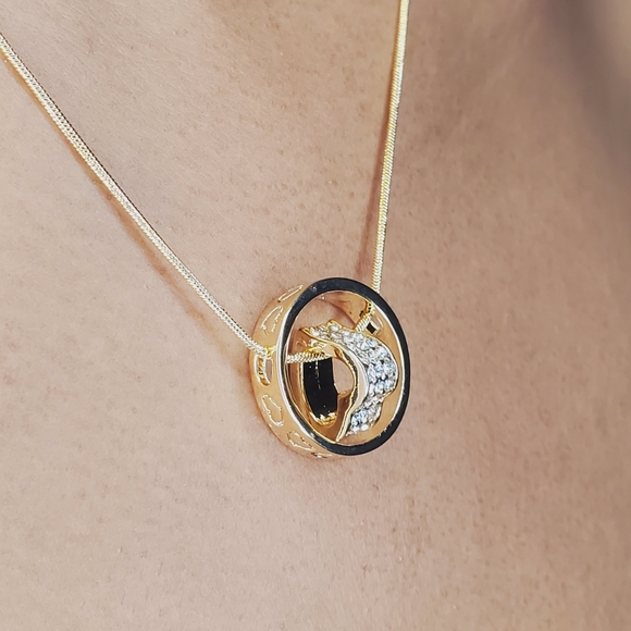 Swarovski Spinning Heart Necklace - Picture 6 of 10